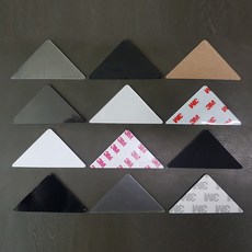 소형 삼각 겔패드 4개 1셋트 유리 탁자 테이블 매트 모서리 고정 부착 탈착 미끄럼방지