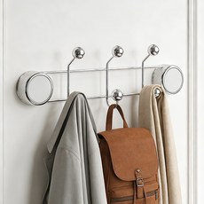 Briturn 모던한 문옷걸이 흡착식 도어행거, 1개, 6구(35cm)