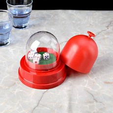 자동주사위 주사위 던지기 굴리기 트레이 컵 사이즈 전동 기계 셔플 게임 부정방지 섞기 복불복, A. 중)레드, 1개