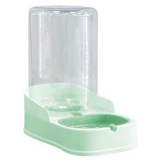 寵物來了 寵物自動餵食飲水機 乾濕分離雙重濾網, 1個, 寵物來了 大容量飲水器-綠 4.4L