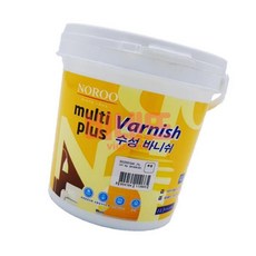 멀티플러스 수성바니쉬 목재용 투명 유광 1L 목재니스