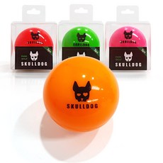 스컬독 파크골프공 3피스 가시성 높은 파크골프볼 고반발 파크공, 오렌지, 1개