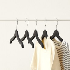 씨인크 여성 어깨뿔방지 라운드 옷걸이, 10개, 블랙