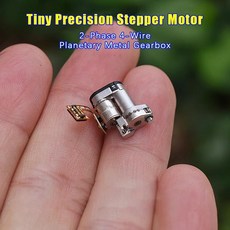 금속 기어박스 스테퍼 모터 선 정밀 플랫 디자인, 1개, 기본