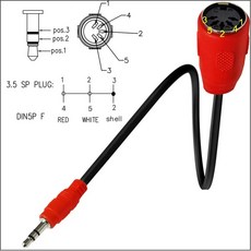 3 피트 MIDI 전기 MIDI 키보드 MIDI 파이프 Di 오르간 기타의 케이블 피아노, 1개, A. 레드 직두