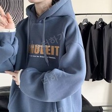 커플 후드 티셔츠 1+1 남여공용 빅사이즈 오버핏 후드티 오버후드티