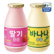 푸르밀 우유 225ml 2종 (딸기 12개 + 바나나 12개) 총 24개