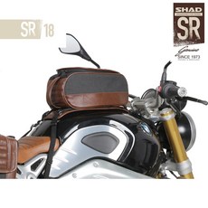 SHAD SR18 復古皮革油箱包 8公升 快拆式機車收納袋, 1個