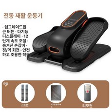 운동기구 실내 무소음 다이어트 전신 유산소 운동 가정용, 블랙