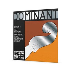 Thomastik-Infeld Dominant 바이올린 D 스트링 4/4 사이즈 중간 텐션 - 132 - 합성 코어 알루미늄 와운드 - 투명하고 균형 잡힌 톤 - 바이올린