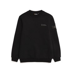 내셔널지오그래픽 키즈 N213KSW240 머레이 백 로고 맨투맨 티셔츠 CAR본 BLACK 318372