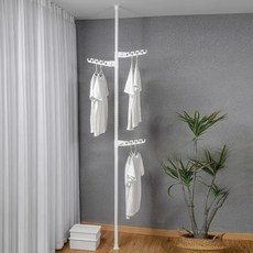 홈치치 날개 3개 접이식 폴행거, 화이트