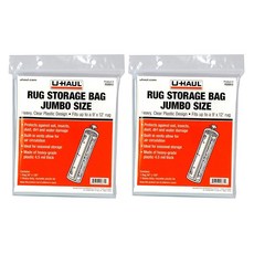 U Haul 점보 러그 보관 가방 최대 9피트 x 12피트 26인치 130인치 2팩