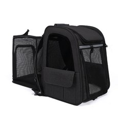行動式寵物揹包 貓包 透氣拓展設計 小型犬貓外出旅行, 黑色, 1個