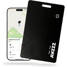 위치추적기 블루투스 차량용 반려견 팩 2개 MFi 지갑 추적기 카드 초슬림 0.07인치 충전식 아이템 찾기기 Find My 앱과 호환 iOS 전용 IP68 방수 가방 여권에 적, Black (Pack of 1)