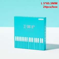 일회용 점착성 귀 면봉 재사용 가능한 귀 부드러운 귀지 제거 도구 및 용 귀지 제거 도구 24 개/상자, 2L