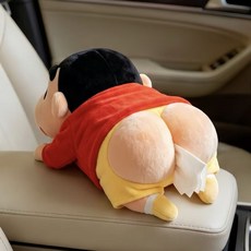 짱구는 못말려 엉덩이 휴지케이스 인형 차량장식품 티슈 커버 걸이 굿즈, 1개, 짱구 휴지케이스