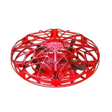 RC UFO드론 원격 제어 비행 드론 입문자용 완구영 입문용 헬리캠 미니드론 무인기, 빨강, 1개