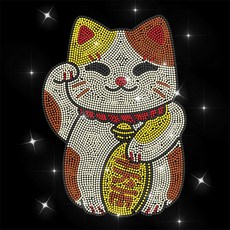 1개 뒷면에 핫멜트 접착제가 있는 유리 핫픽스 라인스톤 장식 마네키네코 의상 액세서리 297x210mm, 혼합색