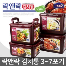 락앤락 플라스틱 김치통 와인 직사각 투핸들, 10L, 1개