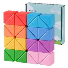 베어블리 2세대 세모 자석블럭 교구 32pcs, 1개