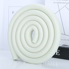 DFMEI 寶寶防護條 U型玻璃茶几防撞條 彩袋送雙面膠環保安全無毒, 白色-送安全膠帶:U型防撞條：35mm*8mm*2米