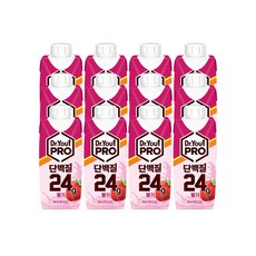 닥터유 프로 단백질 드링크 24g 딸기, 12개, 250ml