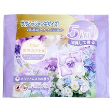 LRKP洗衣膠囊 5合1超濃縮洗衣球 持久白麝香香氛 58顆入, 1個, 58個裝