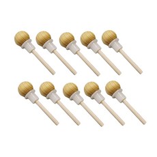 자연풍덩 디퓨저 우드볼 스틱 10set (실리콘 스토퍼 포함) 9.2cm, 10개입, 1개, 우드볼스틱