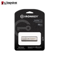 Kingston 金士頓 IronKey Locker 50 32G 64G 128G USB 加密 隨身碟, 1個, 32GB, 32GB