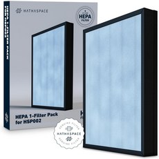 HATASPACE HSP002 H13 트루 헤파 필터 교체 활성탄 제올라이트 프리 및 냉촉매가 포함된 4단계 공기청정기 필터 먼지 연기 냄새 VOC 감지 설치하기, 1 Pack, HSP002 - H13