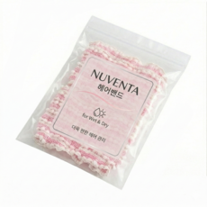 누벤타 헤어 터번 세안밴드 헤어캡, 2개, 핑크