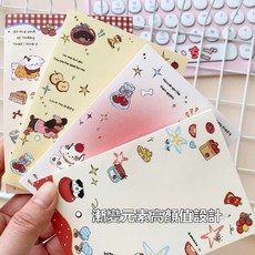 新款A7便籤紙可愛小狗便籤本無粘性學生高顏值筆記備忘錄記事本子, 1個, A7紅色小狗便籤本,隨機1本