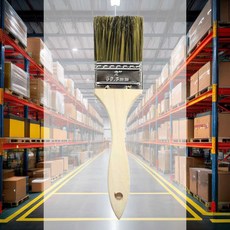 페인트 평붓 50mm 도장 도색 화필 납작 브러쉬 솔, 1개