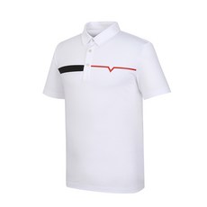 Callaway 男款立領拼色短袖T恤 CMTYJ2661-100_G