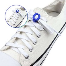 쌍문상회 지금 필요한 운동화끈 신발끈풀림 풀림 결속기 신발끈 끈풀림 풀림방지 방클립 31872EA, 라임