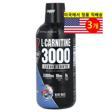 ProSupps 프로섭스 L-카르니틴 L-Carnitine 3000mg 블루라즈맛, 3개, 473ml
