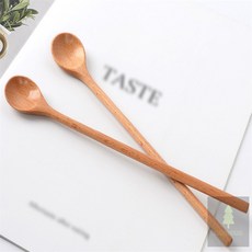 행운몰 롱티스푼 원목 2개 롱스푼