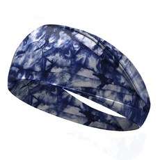 다이빙헤어밴드 여성 스노클링 수중 머리띠 서핑 스쿠버, 34.네이비 타이다이