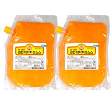 오뚜기 체다치즈소스 1kg 나쵸 딥핑 디핑 딥소스, 2개