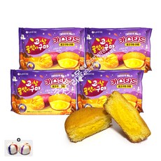 롯데 카스타드 꿀고구마 라떼(210g) x 4봉+자색옥춘사탕 20g, 1세트, 840g