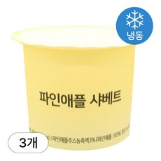 [인생건어물] 뚱 샤베트 350ml 파인애플맛 3개 샤베트 대용량 업소용