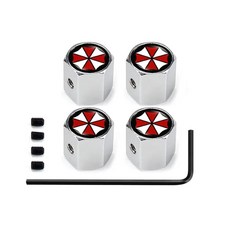 캡 니바 아베올세티 스파크 크루즈 포커스용 도난 방지 휠 밸브 커버 엄브렐라 코퍼레이션, 색상: 1. silver, 1개