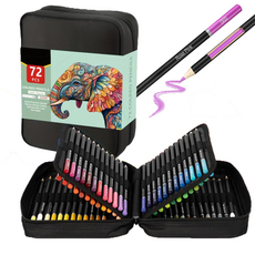 프리미엄 유성 72컬러120컬러 컬러가드 페브릭 옥스포드 유성 색연필, 1세트, 72색