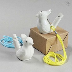 새물피리 도자기 목걸이 피리 흰색 휴대용 호신용 악기 국악기, 열개