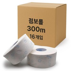 모닝 화장지 16롤 점보롤 300m 업소용 2겹 97057EA 1(ea), 1개