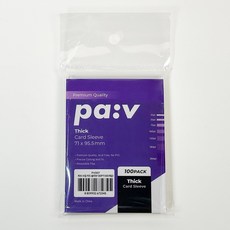 파브 수집 카드 투명 슬리브 130PT Thick 두꺼운 카드보관함 100매, 클리어(투명), 100개 클리어(투명), 100개