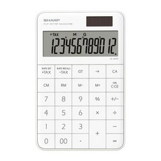 SHARP 일반용계산기 12단 EL-VM72, 화이트, 1개