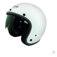 NINJA 車線墨鏡安全帽 K-806, 白