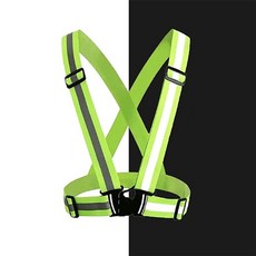 OSM-1006124 야광반사 스트랩 안전벨트, 오렌지